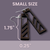 Dark Oak Stain Small Handmade Wooden Earrings - Long & Skinny Cut Out Geometri