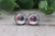 Football & Helmet  Glass Stud Earrings
