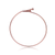 Collette Z Rose Gold Overlay Cubic Zirconia Triangle Clasp Bangle