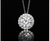 Exquisite AGI Certified Lab-Grown Diamond Halo Pendant Necklace in 14kt White Gold - Choose 1 CTW or 2 CTW