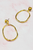 Modern Molten Oval Drop Earrings