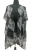 Pattern Spring Kimono Black