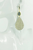 Druzy Agate and Platinum Amazon Cobra Leather Earrings 