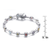 Collette Z Sterling Silver Cubic Zirconia Enclosed Stud Bracelet