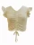 Basics Ruffle Sleeves Ruched Top