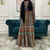 Striped Bubble Chiffon Long Maxi Dress