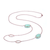 Collette Z Sterling Silver light green Cubic Zirconia Gemstones Necklace