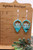Hanging Cactus Turquoise || Acrylic Dangle Earrings || Hypoallergenic