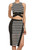 Side Intensions Crop and Midi Skirt Set