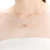 Collette Z Rose Overlay Cubic Zirconia Intricate Rectangle Necklace