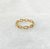 BEBE THIN GOLD CHAIN STACKABLE RING