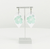 Gradient Color Hibiscus Flower Leather Earrings