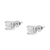 10 Karat White Gold 3/4 Carat Total Weight Invisible Set Princess-Cut Diamond Composite Square Stud Earrings 