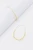 Crescent Hammered Hoop Earrings