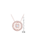 Collete Z Gold Plated Sterling Silver Prong/ Bezel-set Cubic Zirconia Round Pendant