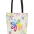 Boho Flowers Recycled Military Tent Tote