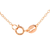 Collette Z Rose-plated Sterling Silver Cubic Zirconia Pear Shape Necklace