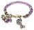 Cute Little Mermaid Splash Of Color Crystal Bracelet