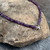 Amethyst Cube Gemstone Necklace