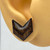 Medium - Dark Oak Chevron Split  - Lightweight Handmade Earrings