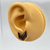 Medium - Dark Oak Chevron Split  - Lightweight Handmade Earrings
