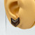 Medium - Dark Oak Chevron Split  - Lightweight Handmade Earrings
