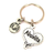 Abuelita Quilted Heart Key Chain