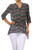 Stripe Buttoned Down Top with Cinched Waist