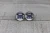 Back The Blue Brushstrokes  Glass Stud Earrings