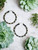 2" Leather Hoop Earrings