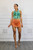 Tieable Cinched Skirt With Shorts Under