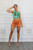 Tieable Cinched Skirt With Shorts Under