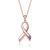 Collette Z Sterling Silver Rose Gold Plated Loop Necklace
