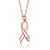 Collette Z Sterling Silver Rose Gold Plated Loop Necklace