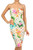 Floral Print Strapless Sweetheart Neck Body-con Dress