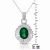 Collette Z Sterling Silver Red Cubic Zirconia and Gold Plating Clear Pendant