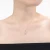Collette Z Rhodium Plated Radiant Cubic Zirconia Square Pendant Necklace