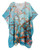 Aqua- Almond Blossom V-Neck Tunic