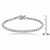 Collette Z Sterling Silver Cubic Zirconia Round Bezel-set Bracelet