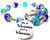 Be A Warrior Not A Worrier Cat's Eye Beaded Wrap Bracelet