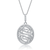 Collette Z Sterling Silver Cubic Zirconia Oval-shape Necklace