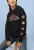 Chicago Skyline Hoodie with Outline & Matching Stars on Sleeve