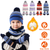 Winter Kids Knitted Hat Scarf Gloves 