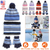 Winter Kids Knitted Hat Scarf Gloves 