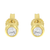 10K Gold 1/5 Cttw Round Brilliant-Cut Near Colorless Diamond Bezel-Set Stud Earrings (H-I Color, I1-I2 Clarity)