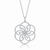 Collette Z Sterling Silver Cubic Zirconia Pave-set Floral Necklace