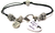 A Piece Of My Heart Is In Heaven Pewter Beaded Black Cord Bracelet
