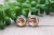 Pilgrim Turkey || Glass Stud Earrings || Hypoallergenic