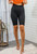 High Waisted Tummy Control Ribbed Biker Shorts