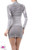 Long sleeve striped mini